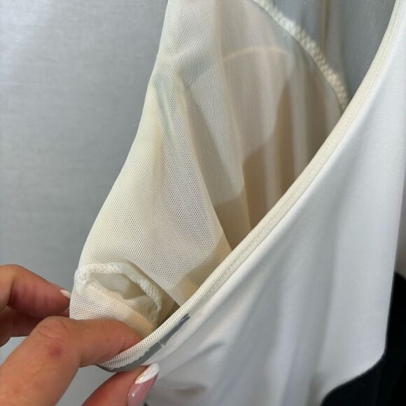 Athleta‎ Ladies Color Block Swim Dress Black and White Size XL - Picture 8 of 14